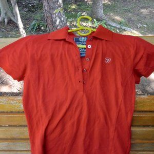 Ariat Red Polo EUC Womens Medium